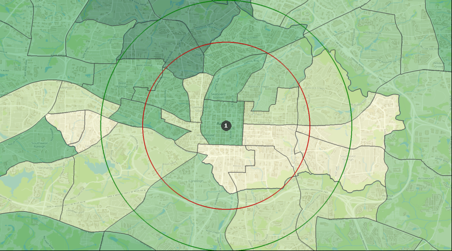 Raleigh, North Carolina - Median Household Income